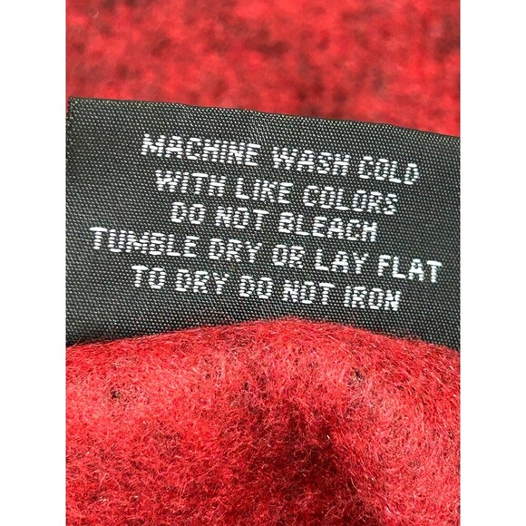 New Mack Russo Men Red Plaid Zip Up Fleece Pullover Sweater Shacket Sz XL 1081H4 - Picture 11 of 11